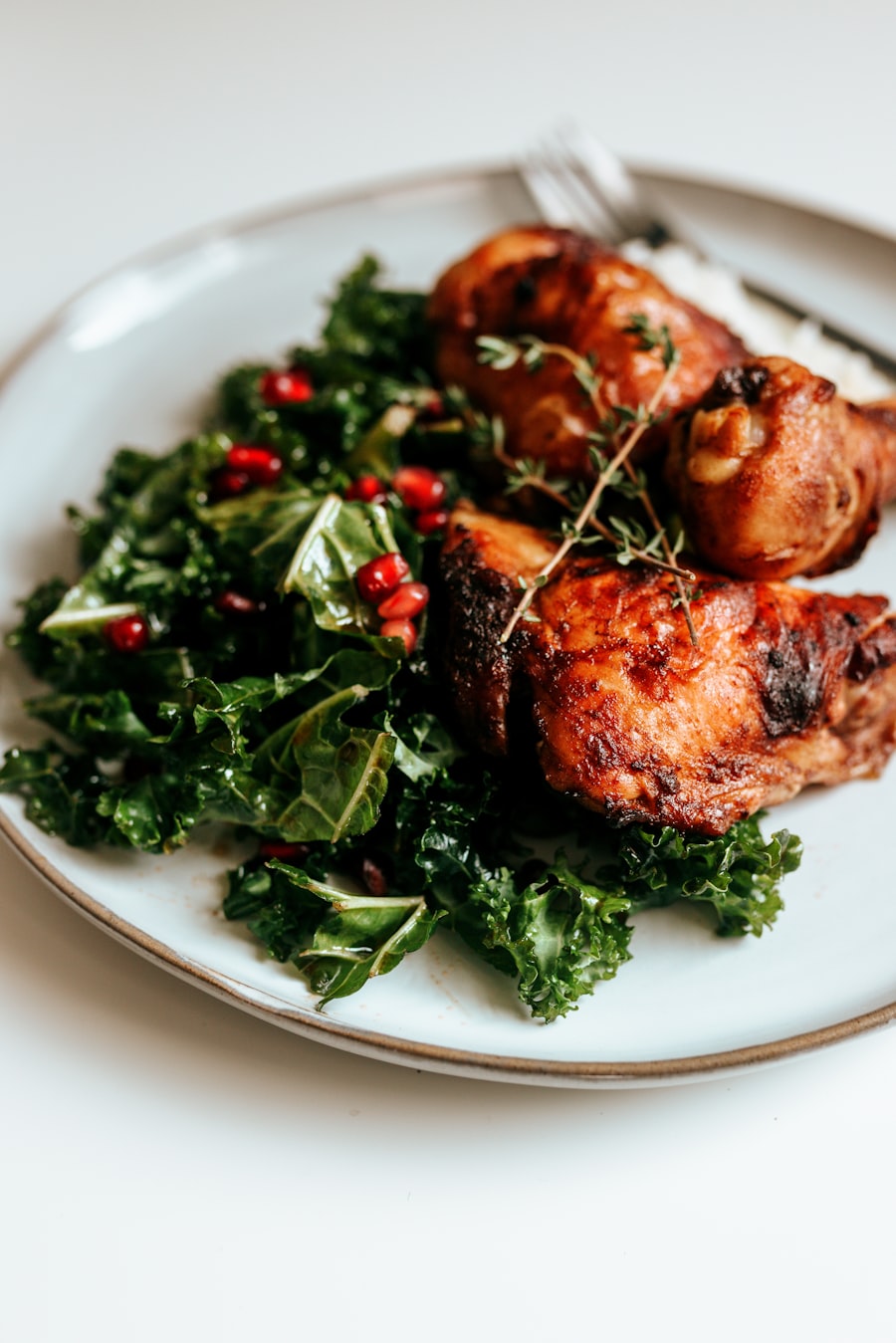 Grillet kebabtallerken med salat